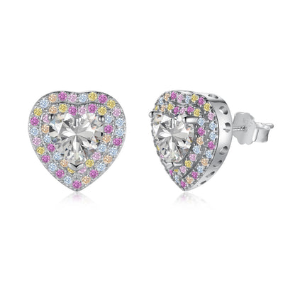 [ソララジュエリー] 輝くハート型ラバーピアス