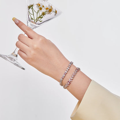 [Solara Jewelry ]繊細で絶妙なフラワーシェイプのデイリーブレスレット