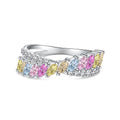 [Solara Jewelry] Einzigartiger, farbenfroher Marquise-Schliff Alltagsring