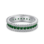 [Solara Jewelry ]Delicate Colorful Round Cut Daily Ring