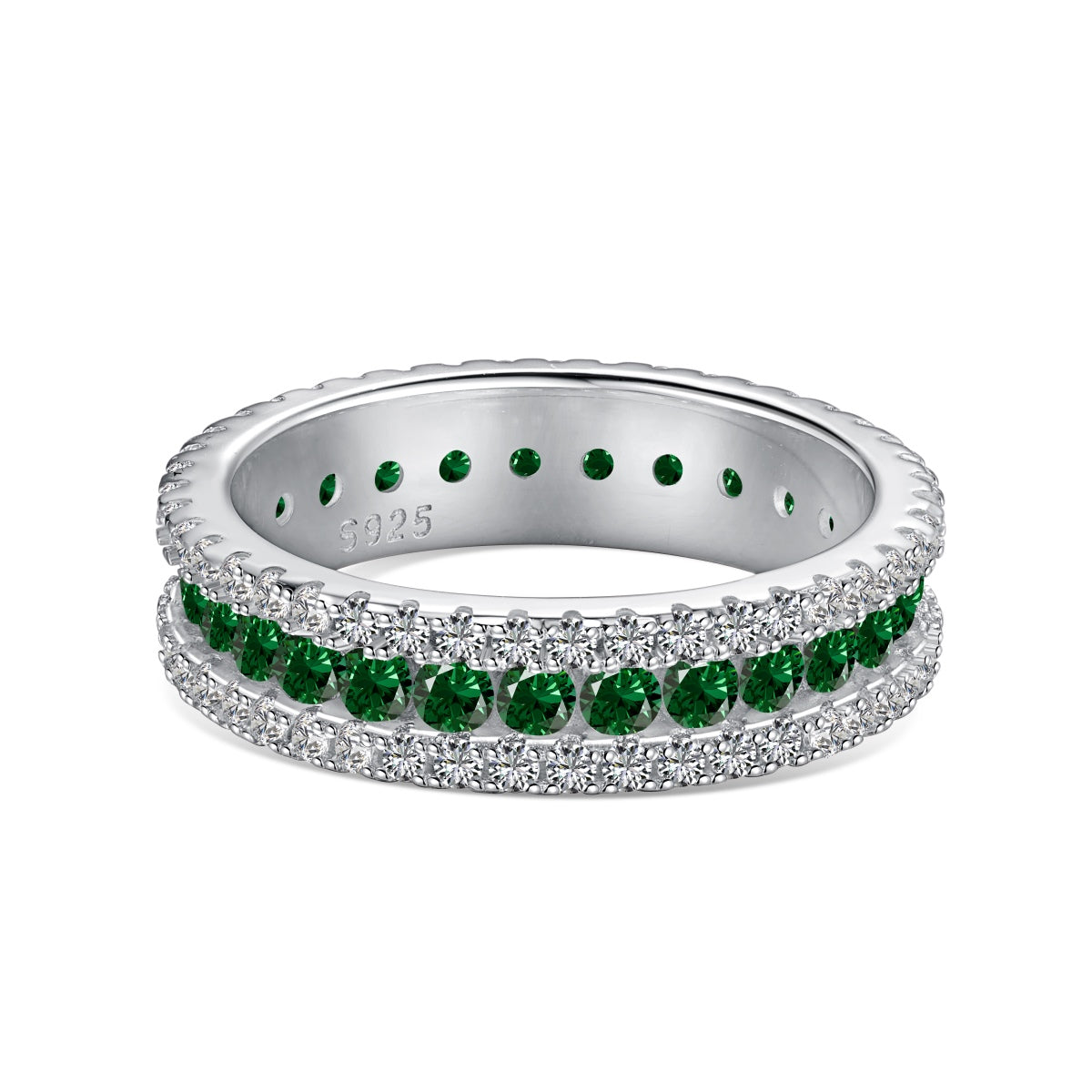 [Solara Jewelry ]Delicate Colorful Round Cut Daily Ring