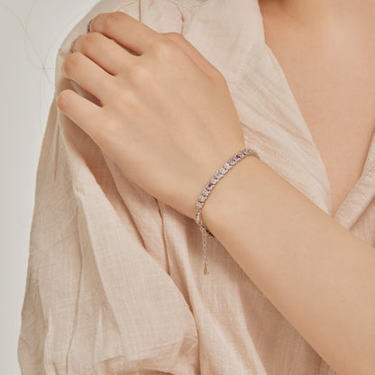 [Solara Jewelry ]華奢なカラフル・マルチカット・デイリーブレスレット