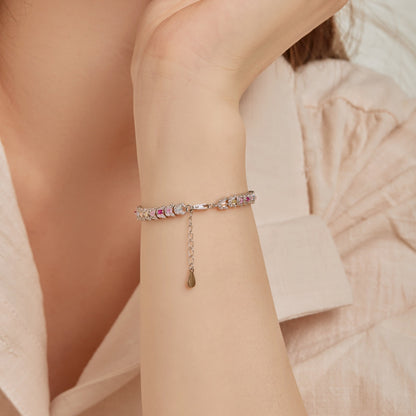 [Solara Jewelry ]華奢なカラフル・マルチカット・デイリーブレスレット