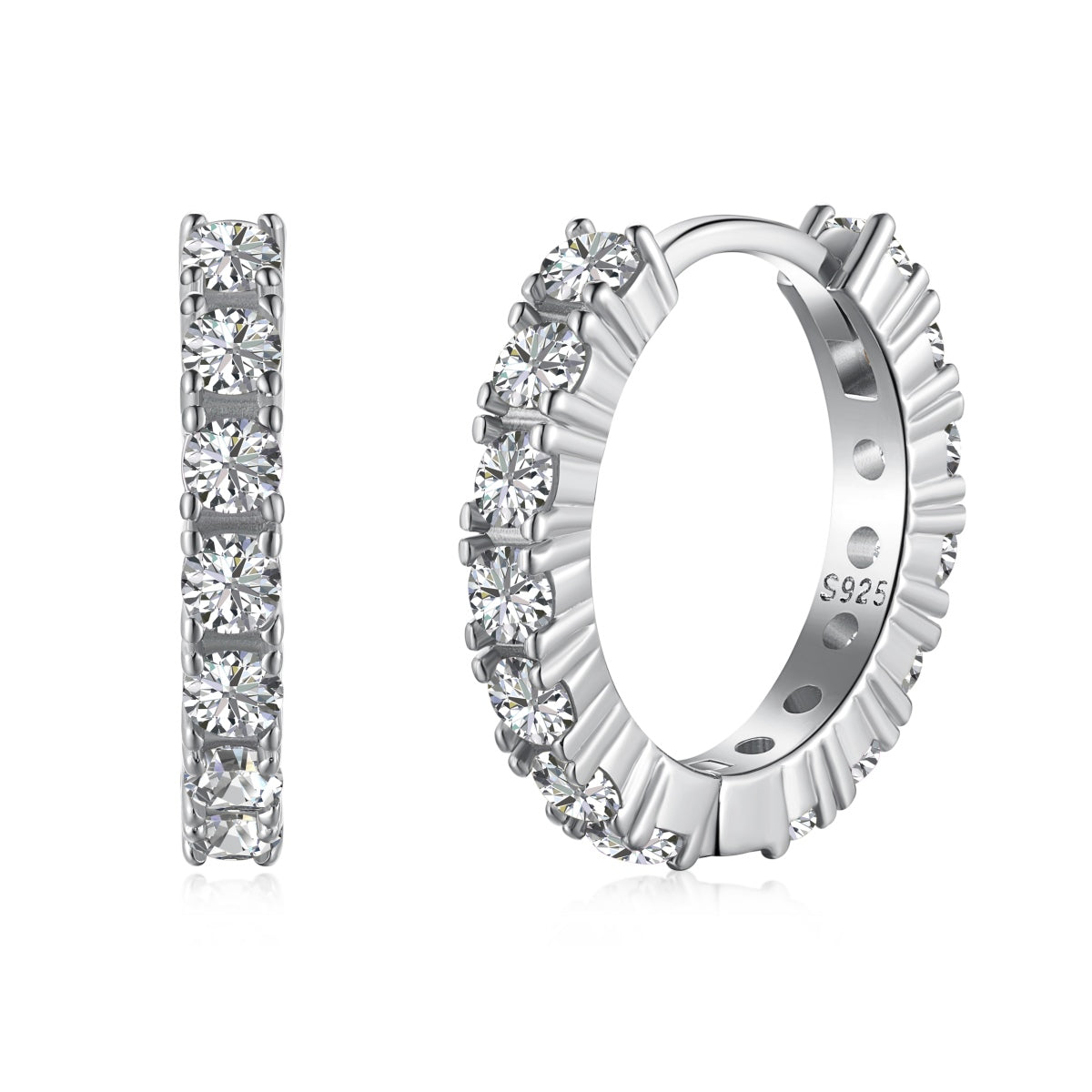 [Solara Jewelry ]ラディアント カラフル ラウンドカットピアス