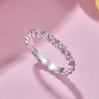 [Solara Jewelry ]Zierlicher überschwänglicher runder Alltagsring