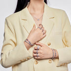 [Solara Jewelry ]Extravaganter opulenter Cocktailring mit Smaragd-Schliff
