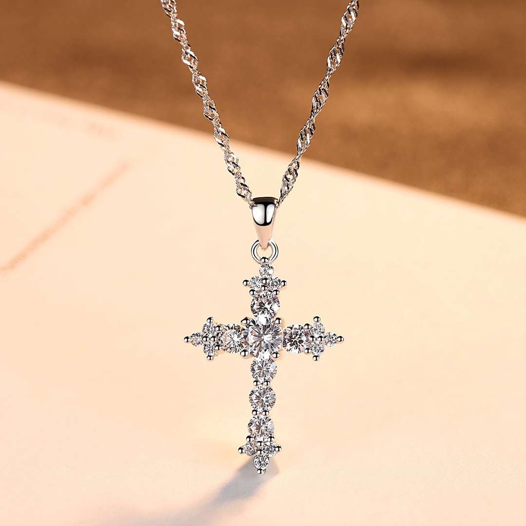 [Solara Jewelry ]繊細なクロスネックレス