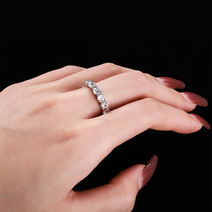 [Solara Jewelry ]Eternity Tennisring mit rundem Schliff