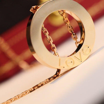 [Solara Jewelry ]LOVE NECKLACE ADJUSTABLE ROSE GOLD