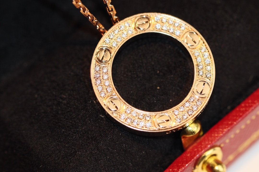 [Solara Jewelry ]LOVE NECKLACE ADJUSTABLE ROSE GOLD