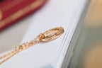[Solara Jewelry ]LOVE NECKLACE ADJUSTABLE ROSE GOLD 2 DIAMOND