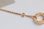 [Solara Jewelry ]LOVE NECKLACE ADJUSTABLE ROSE GOLD 2 DIAMOND