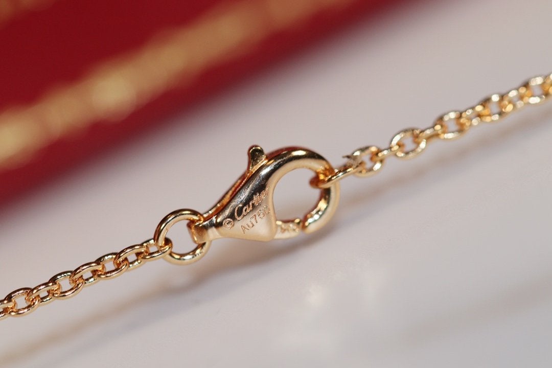 [Solara Jewelry ]LOVE NECKLACE PINK GOLD AND SILVER