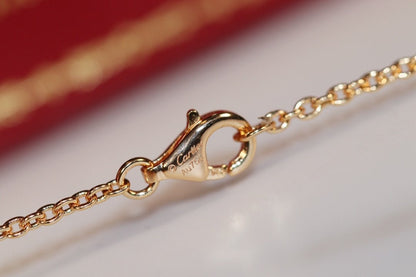 [Solara Jewelry ]LOVE NECKLACE PINK GOLD AND SILVER