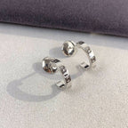 [Solara Jewelry ]LOVE EARRINGS 2.65MM SILVER