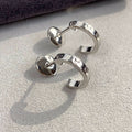 [Solara Jewelry ]LOVE EARRINGS 2.65MM SILVER