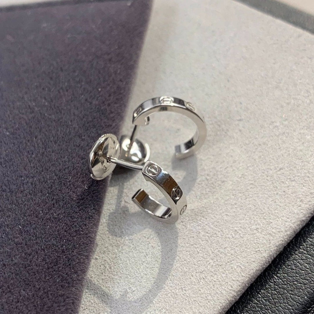 [Solara Jewelry ]LOVE EARRINGS 2.65MM SILVER