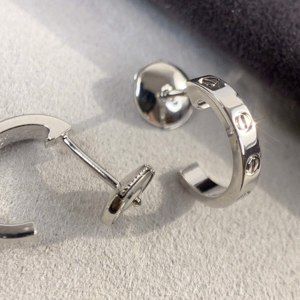 [Solara Jewelry ]LOVE EARRINGS 2.65MM SILVER