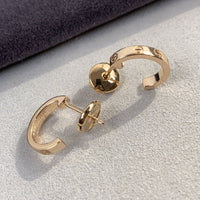 [Solara Jewelry ]LOVE EARRINGS 2.65MM PINK GOLD