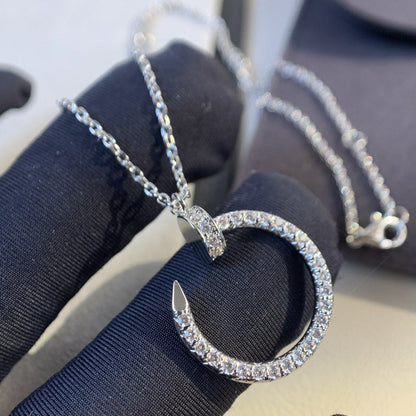[Solara Jewelry ]JUSTE NECKLACE SILVER DIAMONDS