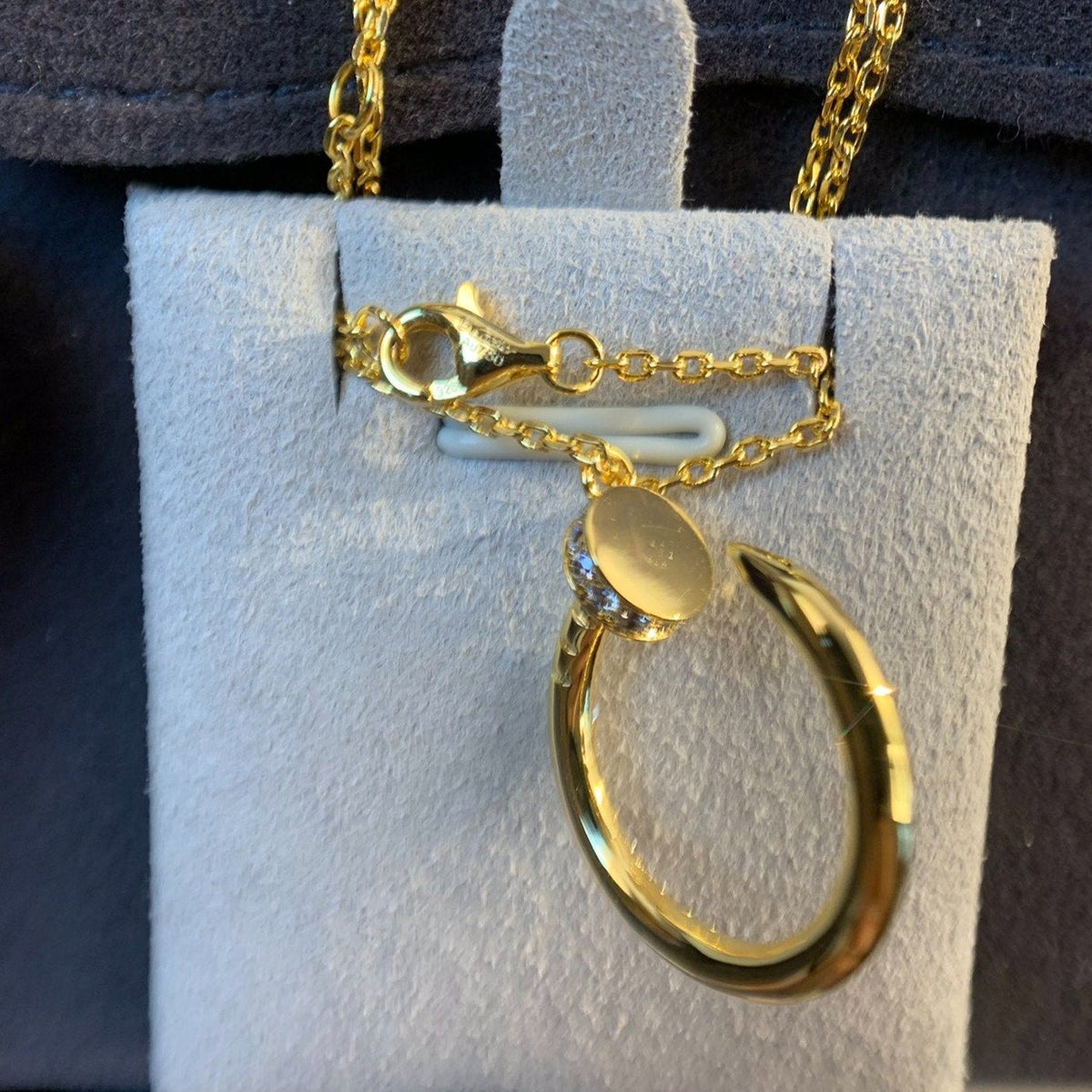 [Solara Jewelry ]JUSTE NECKLACE GOLD DIAMONDS