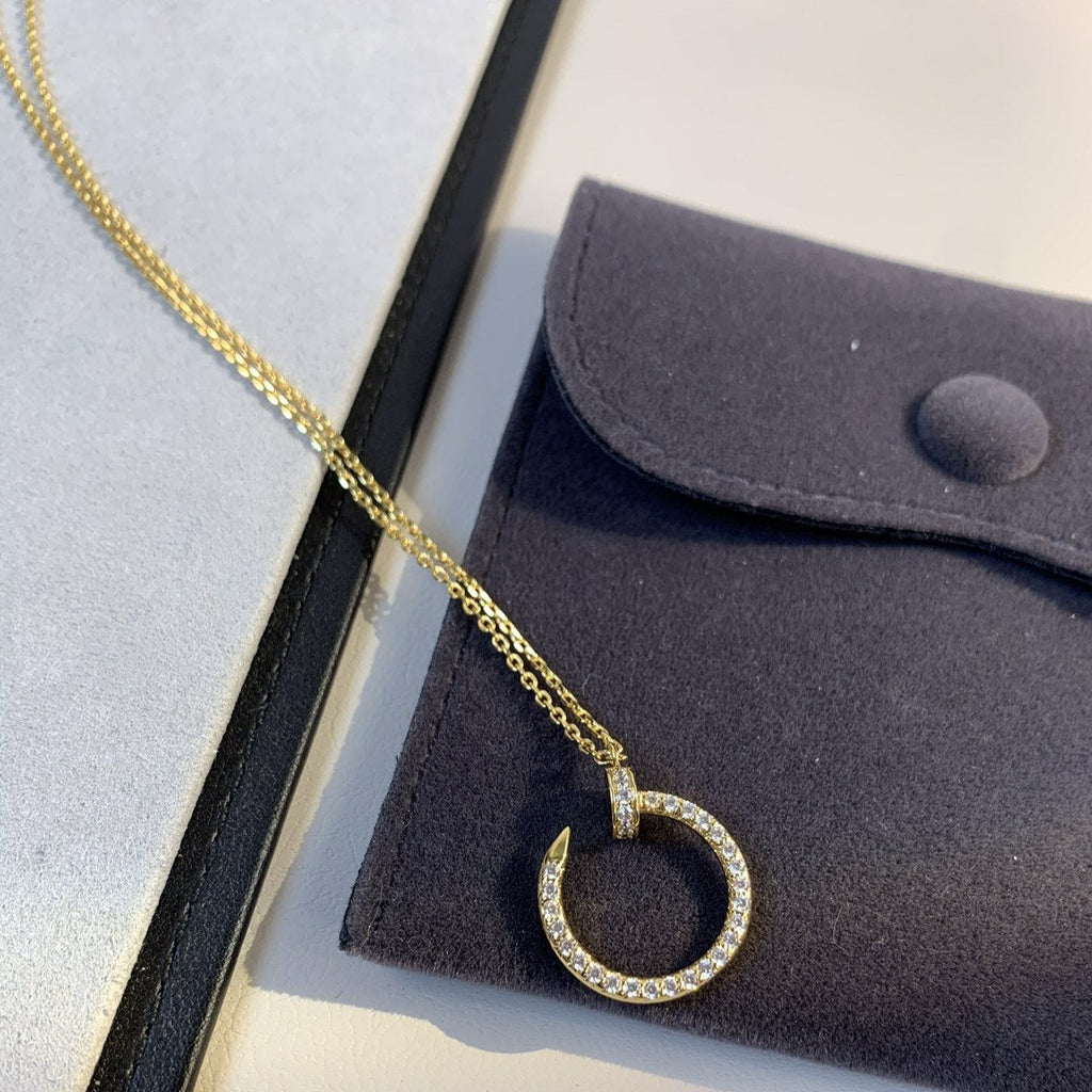[Solara Jewelry ]JUSTE NECKLACE GOLD DIAMONDS