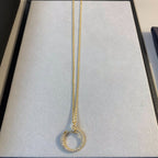 [Solara Jewelry ]JUSTE NECKLACE GOLD DIAMONDS