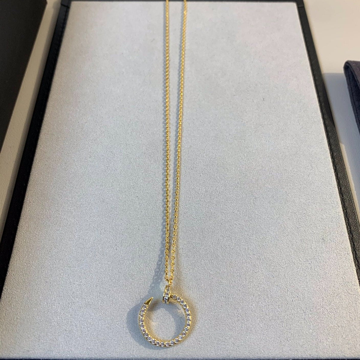 [Solara Jewelry ]JUSTE NECKLACE GOLD DIAMONDS