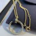 [Solara Jewelry ]JUSTE NECKLACE GOLD DIAMONDS