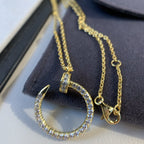 [Solara Jewelry ]JUSTE NECKLACE GOLD DIAMONDS