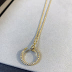 [Solara Jewelry ]JUSTE NECKLACE GOLD DIAMONDS