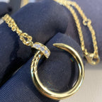 [Solara Jewelry ]JUSTE NECKLACE GOLD DIAMONDS