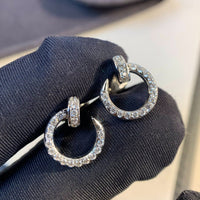 [Solara Jewelry ]JUSTE EARRINGS SILVER DIAMONDS