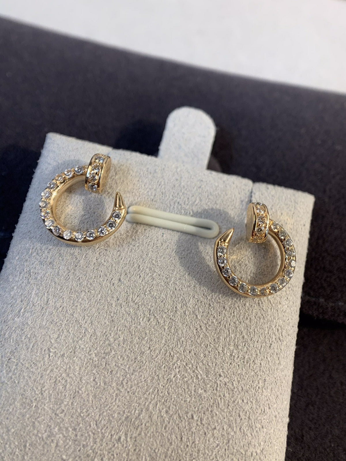 [Solara Jewelry ]JUSTE OHRRINGE GOLD DIAMANTEN