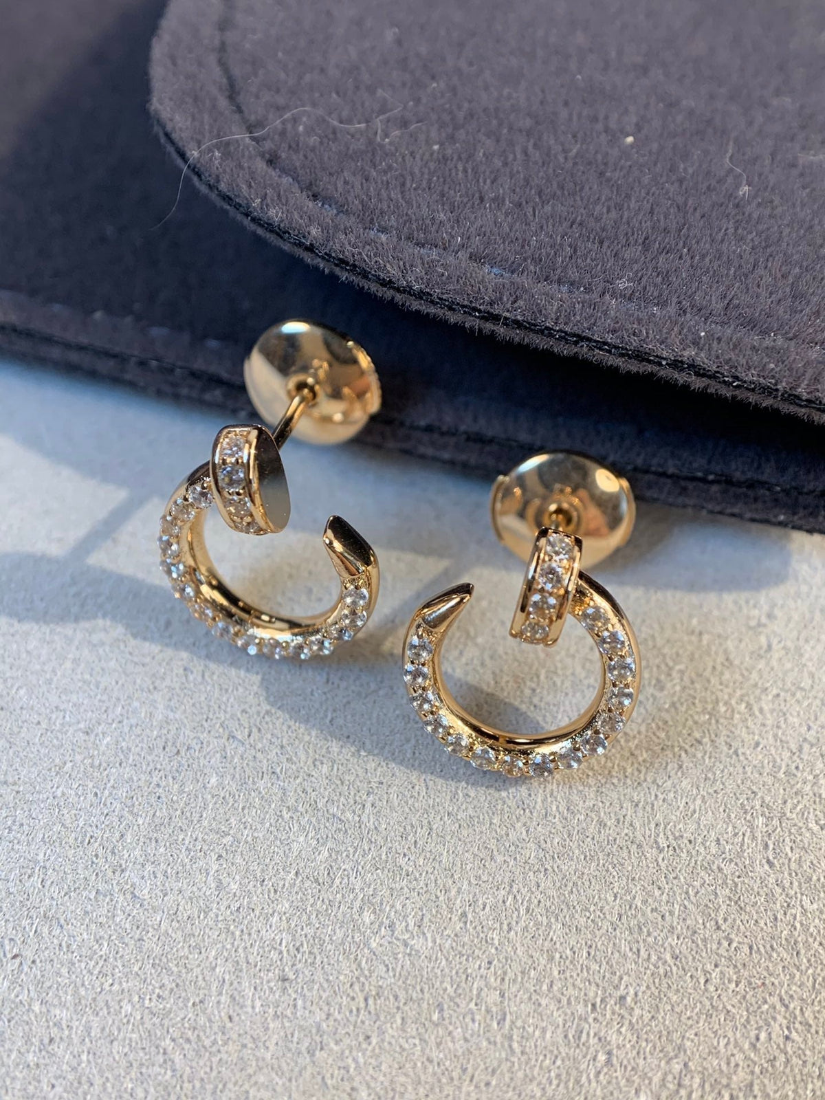[Solara Jewelry ]JUSTE OHRRINGE GOLD DIAMANTEN