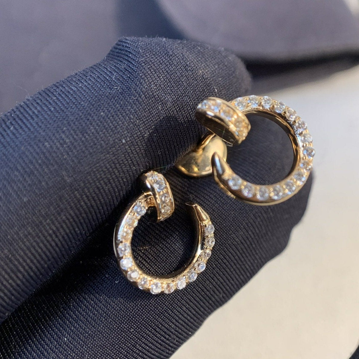 [Solara Jewelry ]JUSTE OHRRINGE GOLD DIAMANTEN