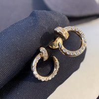 [Solara Jewelry ]JUSTE EARRINGS GOLD DIAMONDS