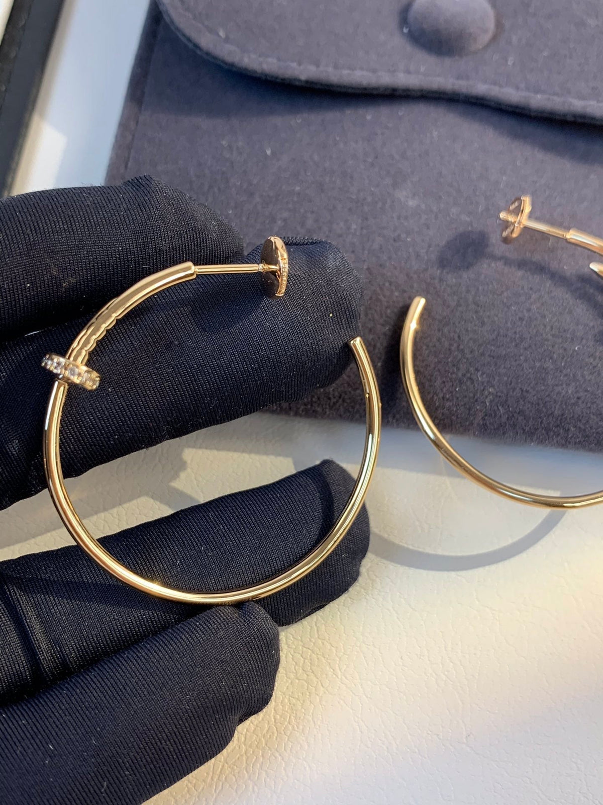 [Solara Jewelry ]ジュスト イヤリング ゴールド ダイヤモンド 1.8MM