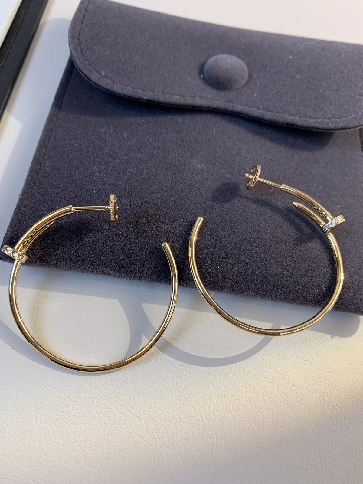[Solara Jewelry ]ジュスト イヤリング ゴールド ダイヤモンド 1.8MM