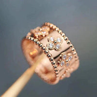 [Solara Jewelry ]CLOVER KALEIDOSCOPE RING 10MM