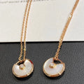 [Solara Jewelry] アミュレット ローズゴールド マザーオブパール ネックレス