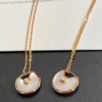[Solara Jewelry ]AMULETTE ROSE GOLD MOP NECKLACE