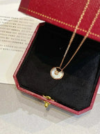 [Solara Jewelry] アミュレット ローズゴールド マザーオブパール ネックレス