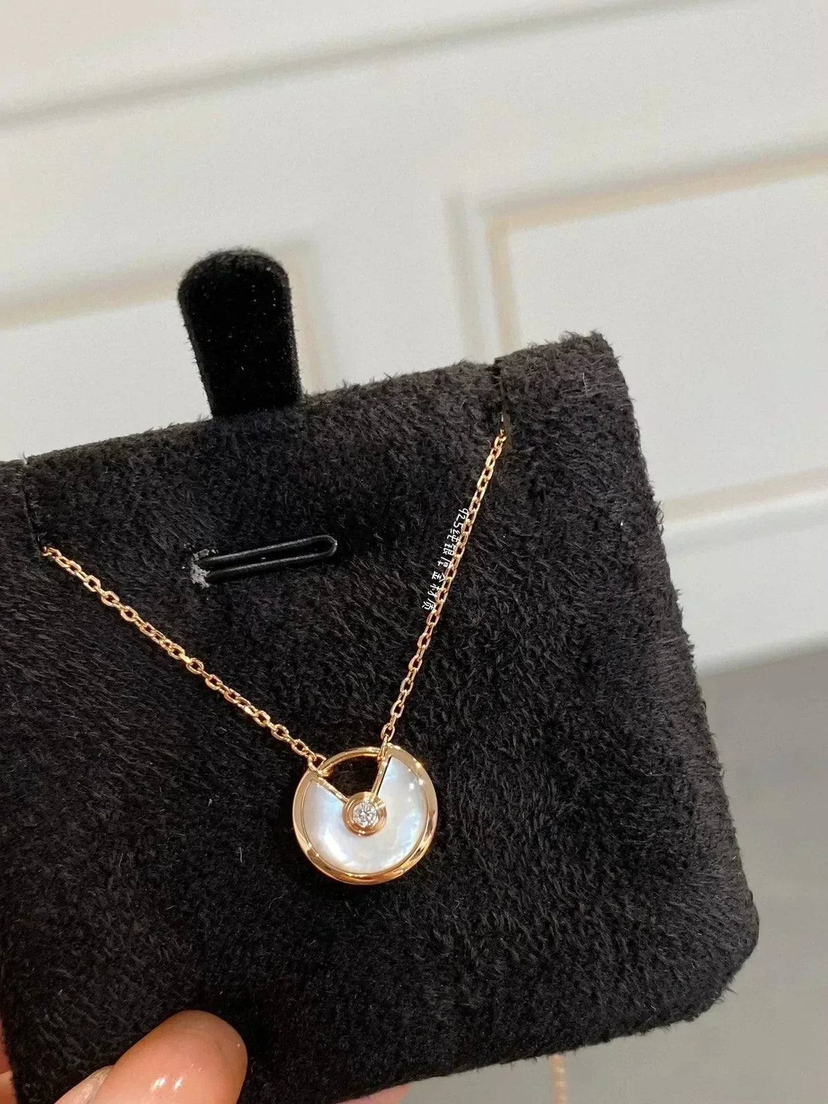 [Solara Jewelry ]AMULETTE ROSE GOLD MOP NECKLACE