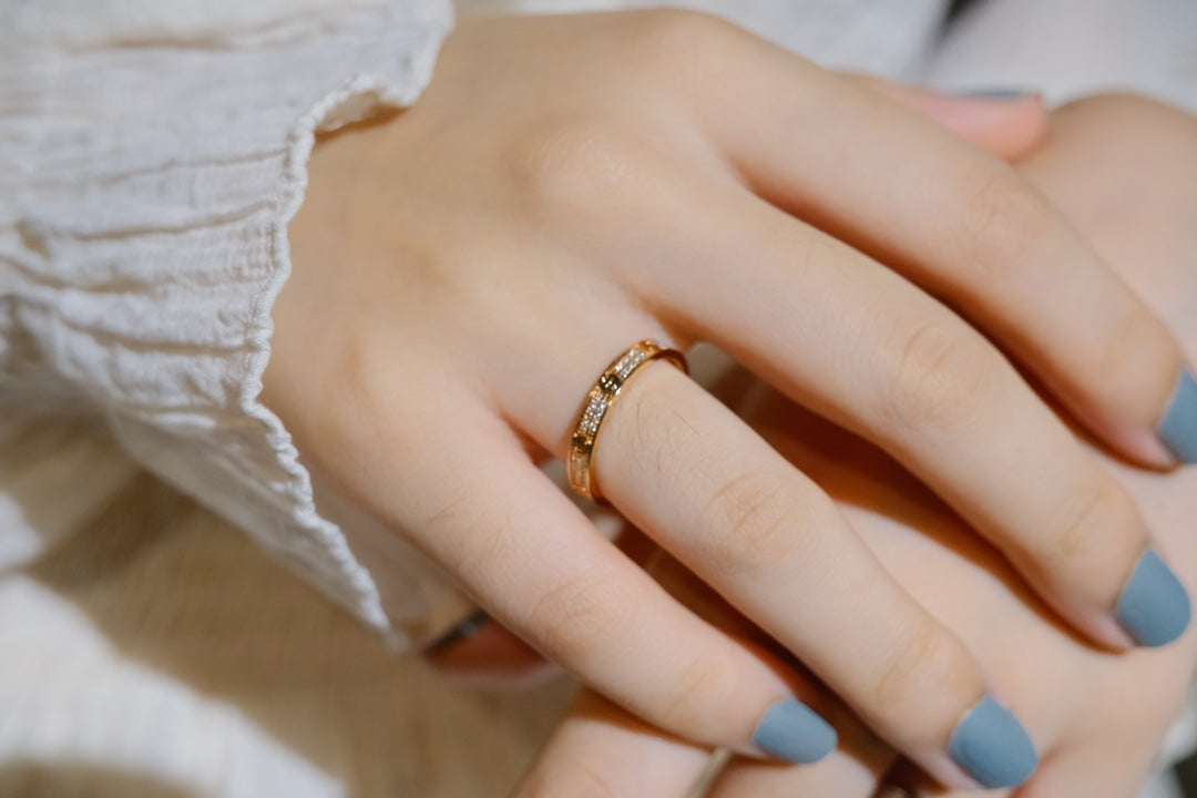 [Solara Jewelry ]ラブリング 2.65MM ダイヤモンド