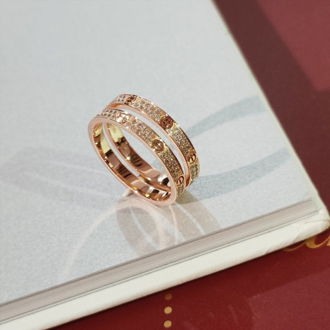 [Solara Jewelry ]ラブリング 2.65MM ダイヤモンド