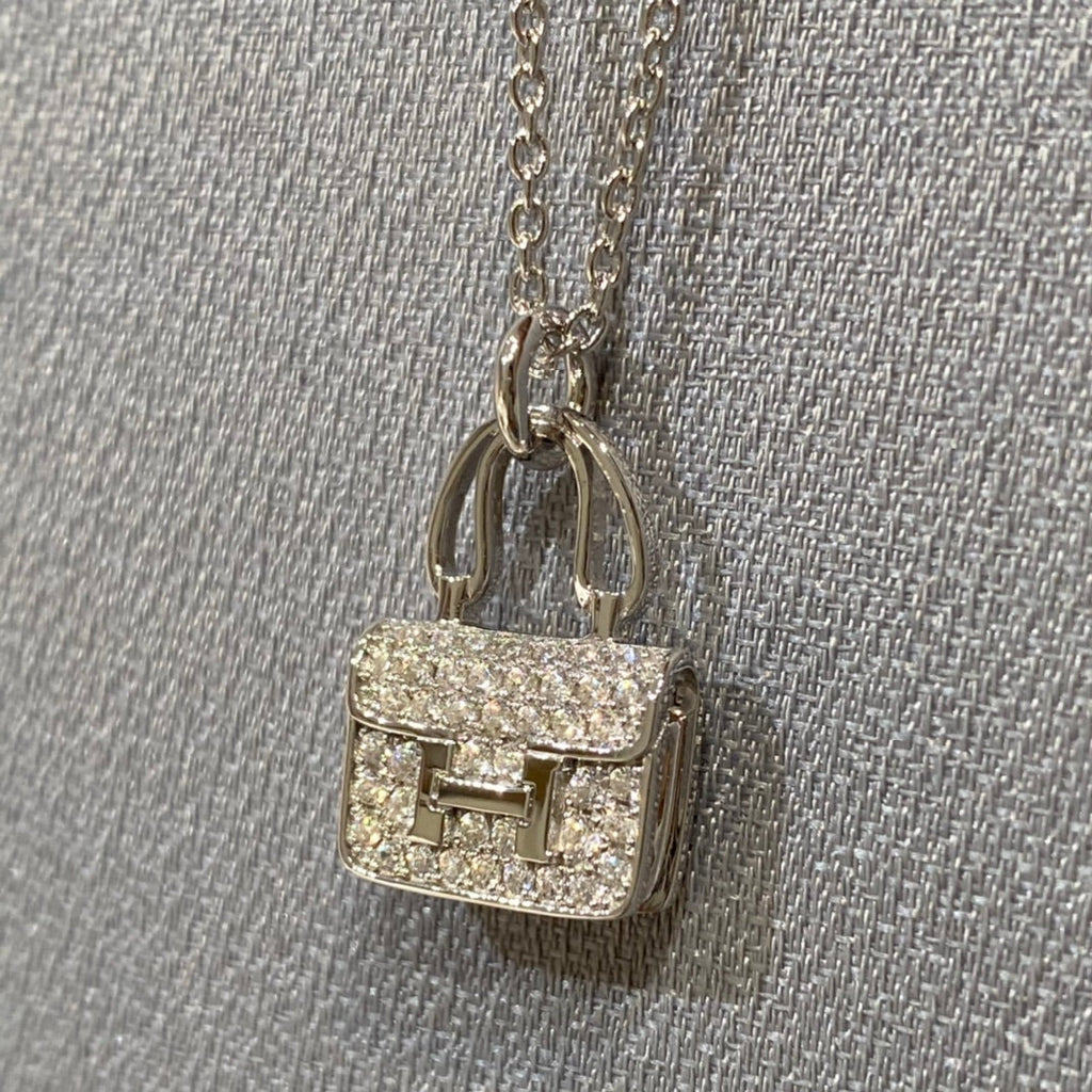 [Solara Jewelry ]HALSKEТTE CONSTANCE-ANHÄNGER MIT DIAMANTEN