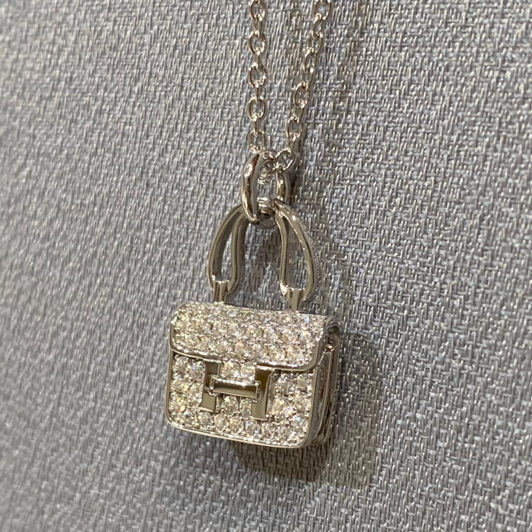 [Solara Jewelry ]CONSTANCE PEDANT DIAMOND NECKLACE
