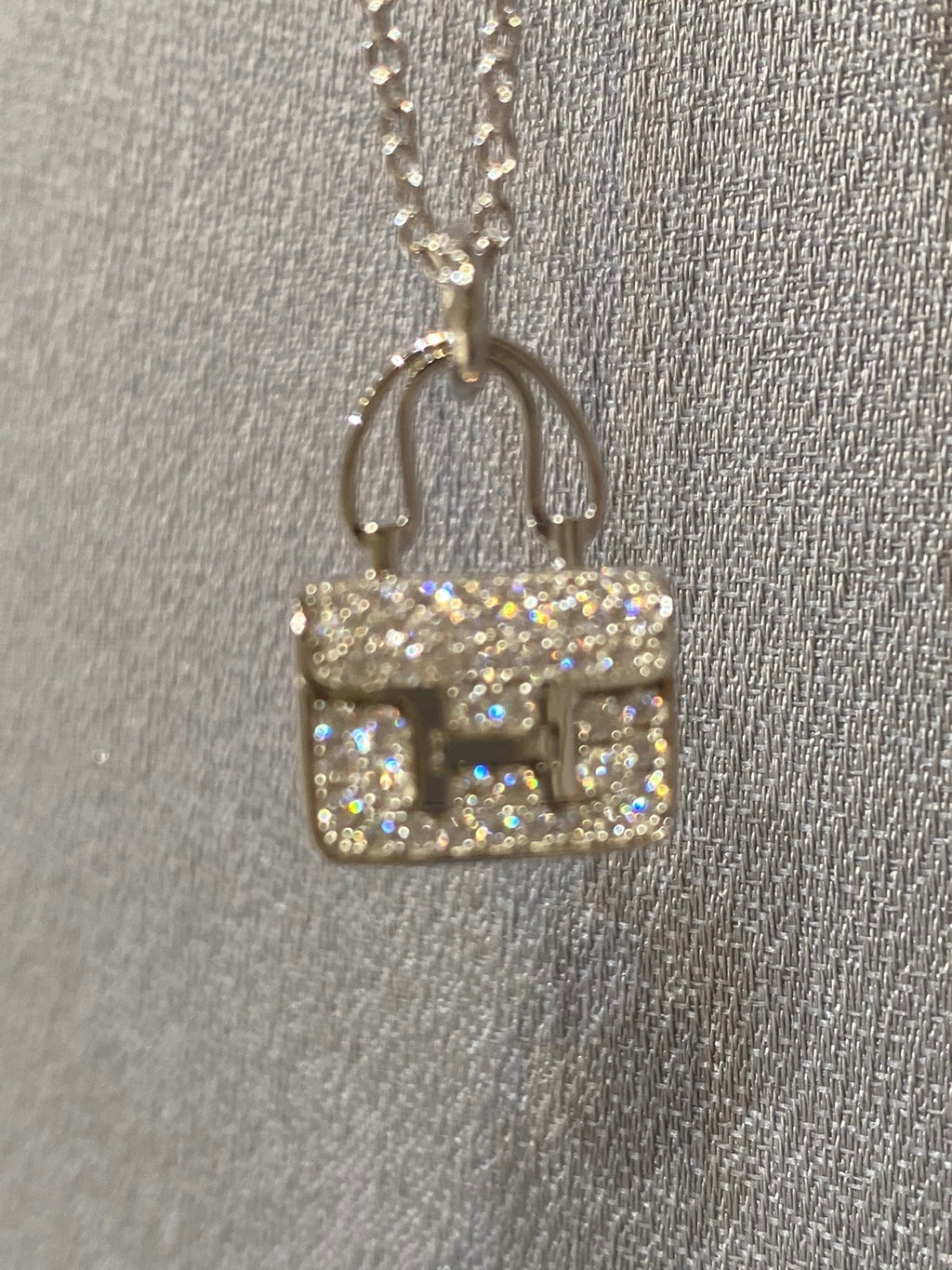 [Solara Jewelry ]HALSKEТTE CONSTANCE-ANHÄNGER MIT DIAMANTEN