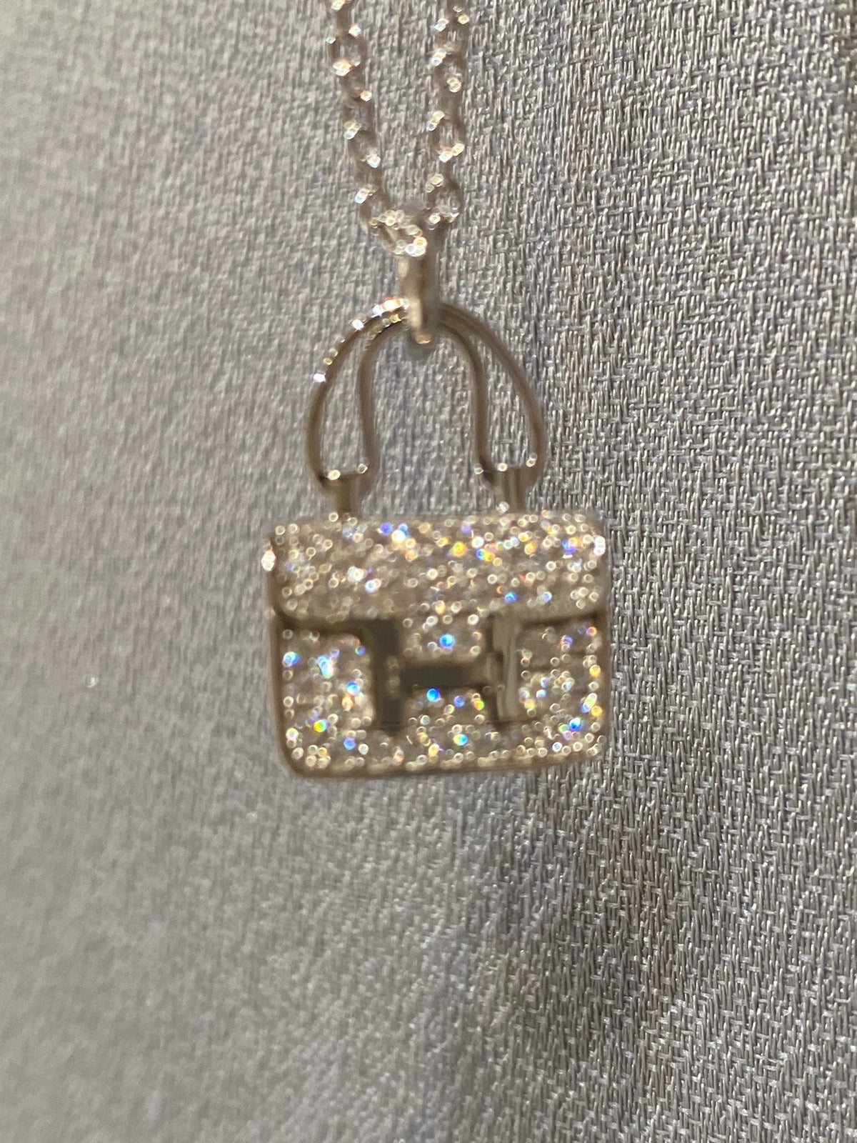 [Solara Jewelry ]CONSTANCE PEDANT DIAMOND NECKLACE